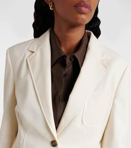 Max Mara Single-breasted cotton blazer 4