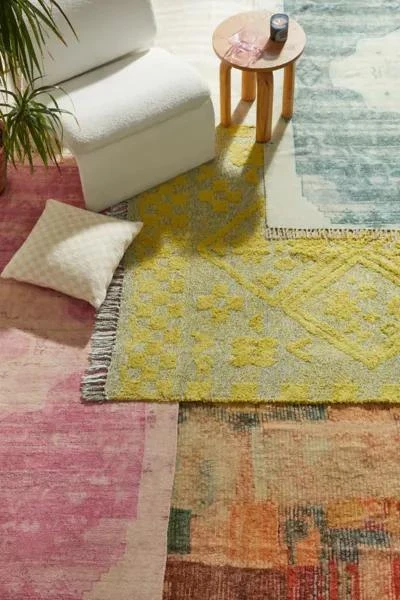 Urban Outfitters Space Dye Shag Rag Rug 1
