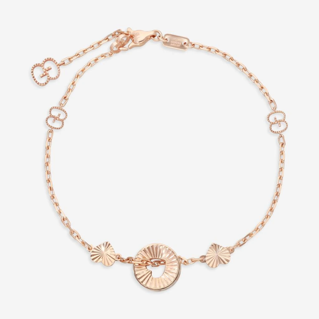Gucci Gucci Icon Heart 18K Rose Gold Chain Bracelet YBA729383001016-copy
