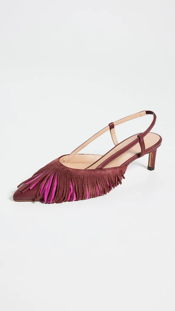 Ulla Johnson Fringe Kitten Heels 1