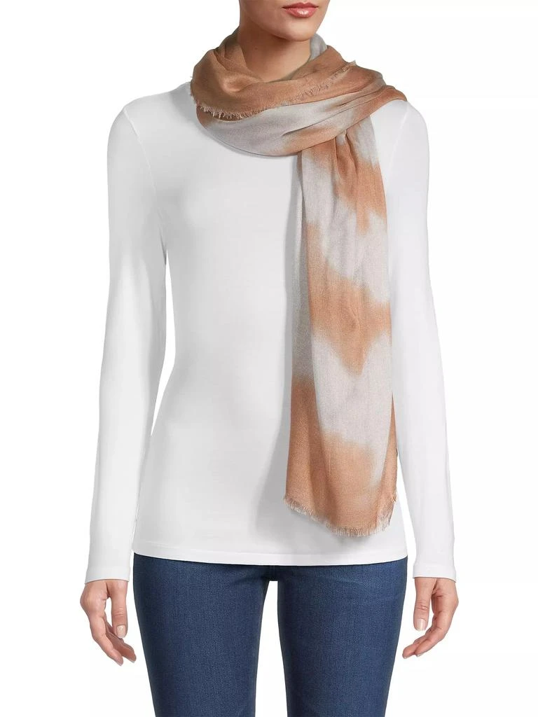 Saks Fifth Avenue COLLECTION Woven Hand-Dyed Scarf 1