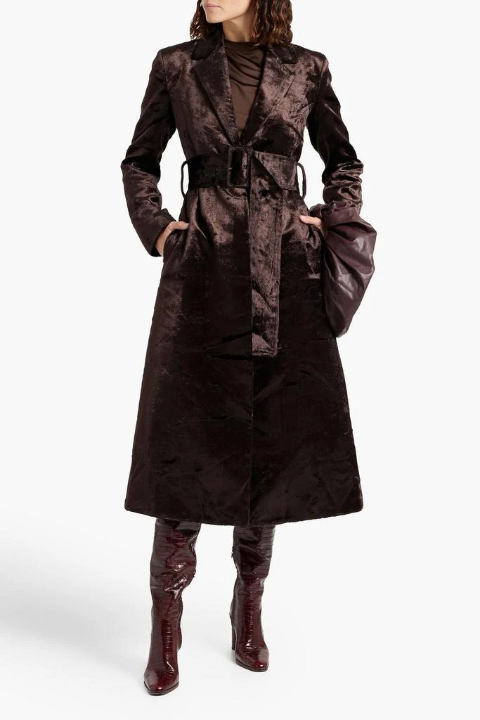 CO Crushed-velvet coat 2
