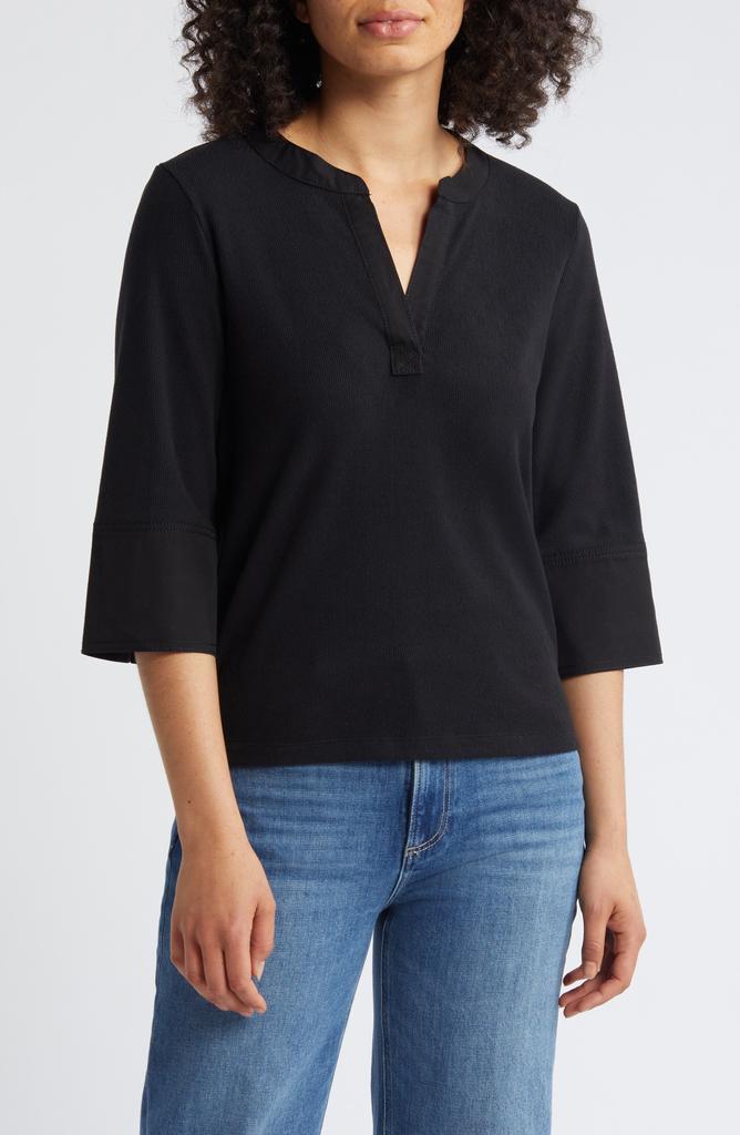 Wit & Wisdom Split Neck Top