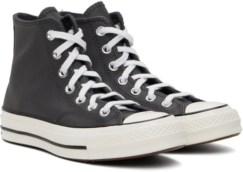 Converse Gray Chuck 70 Heritage Leather High Top Sneakers 4