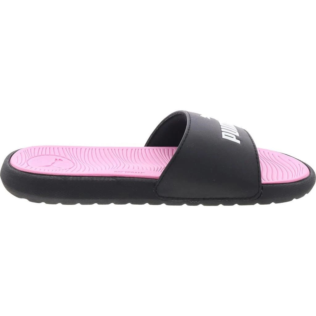Puma Womens Padded Insole Faux Leather Slide Sandals 2
