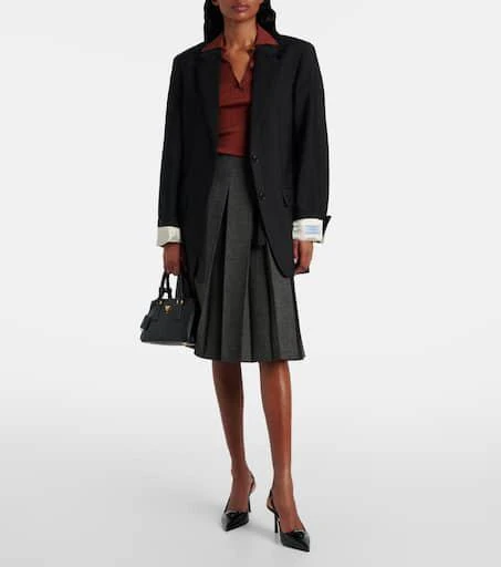 Prada Saffiano leather slingback pumps 3
