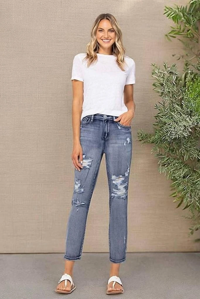Judy Blue Judy Blue - High Waist Ankle Boyfriend Jeans 3