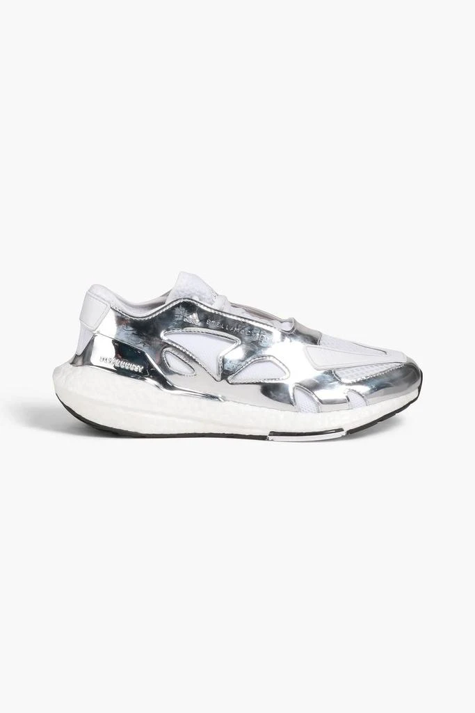 Adidas Ultraboost 22 mesh, faux mirrored-leather and stretch-knit sneakers 1