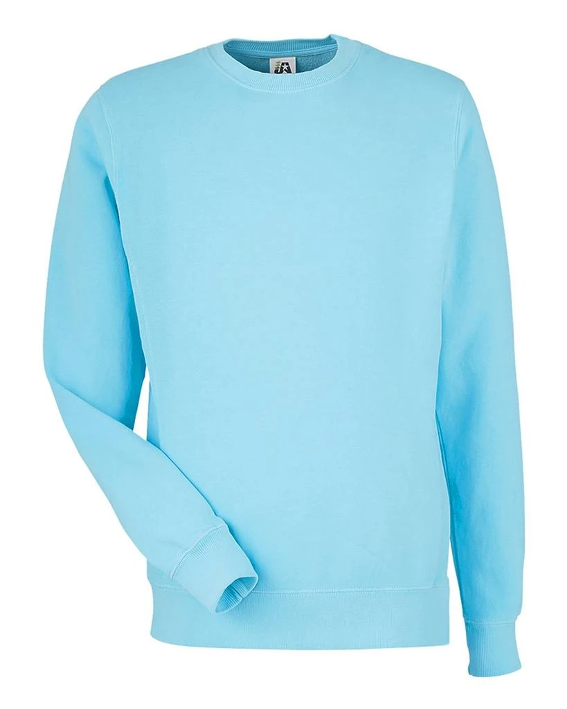 J America Men's Pigment-Dyed Fleece Crewneck Sweatshirt 3