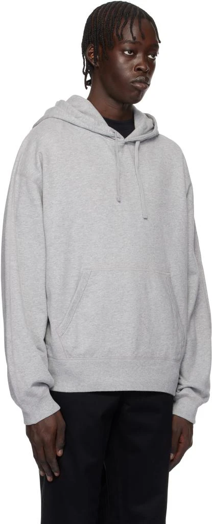 REIGNING CHAMP Gray Midweight Terry Relaxed Hoodie 2