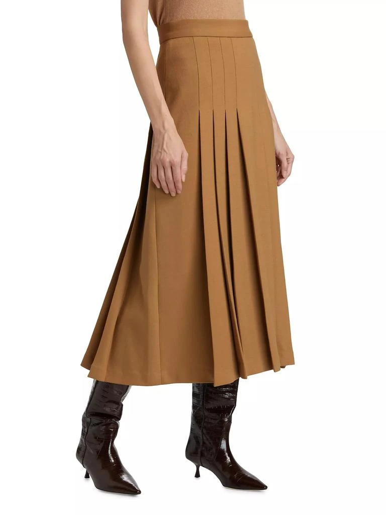 Sergio Hudson Pleated Midi-Skirt 4
