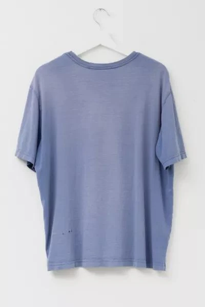 Urban Outfitters Vintage 1990s Distressed and Sun Faded Blue T-Shirt 3