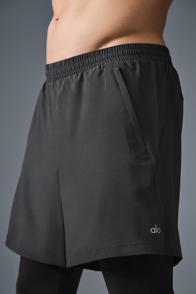 Alo 5" Revival 2-in-1 Pant - Anthracite/Black