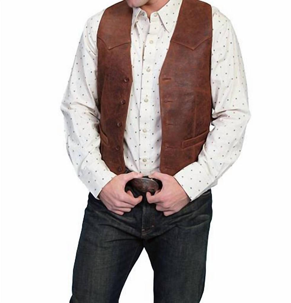 Scully WESTERN BUTTON FRONT VEST