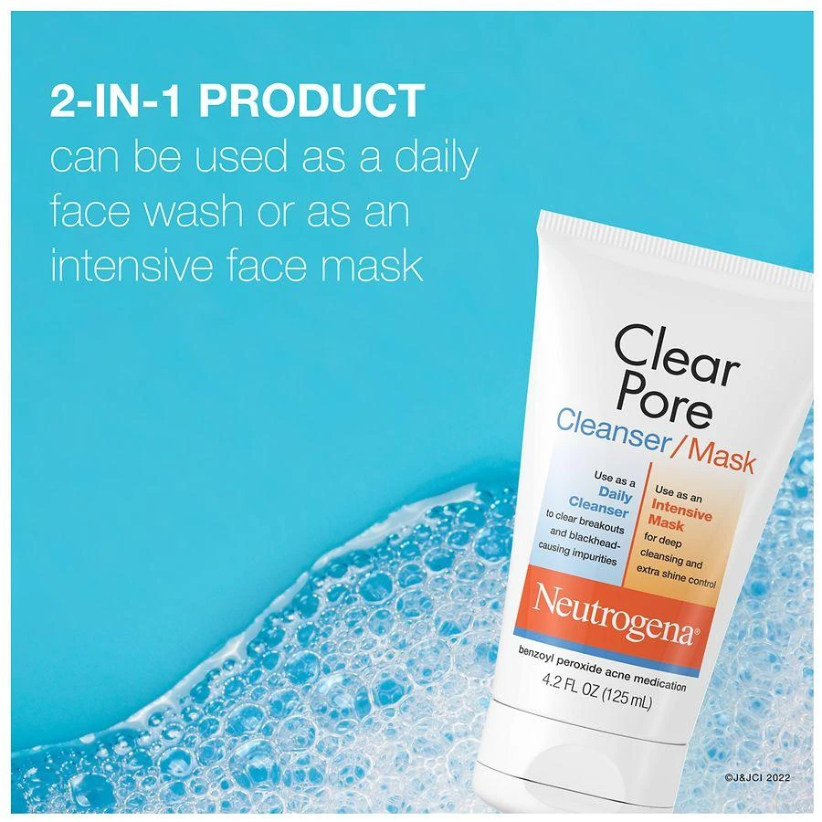 Neutrogena Clear Pore 2-In-1 Facial Cleanser & Clay Mask 5