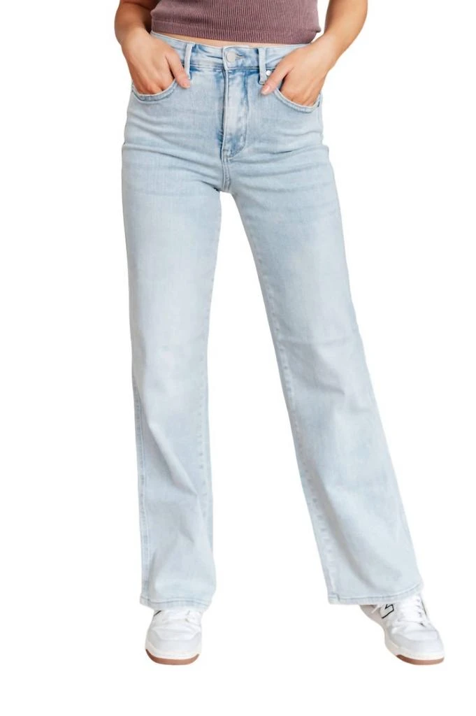 Judy Blue High Rise Control Top Straight Jeans