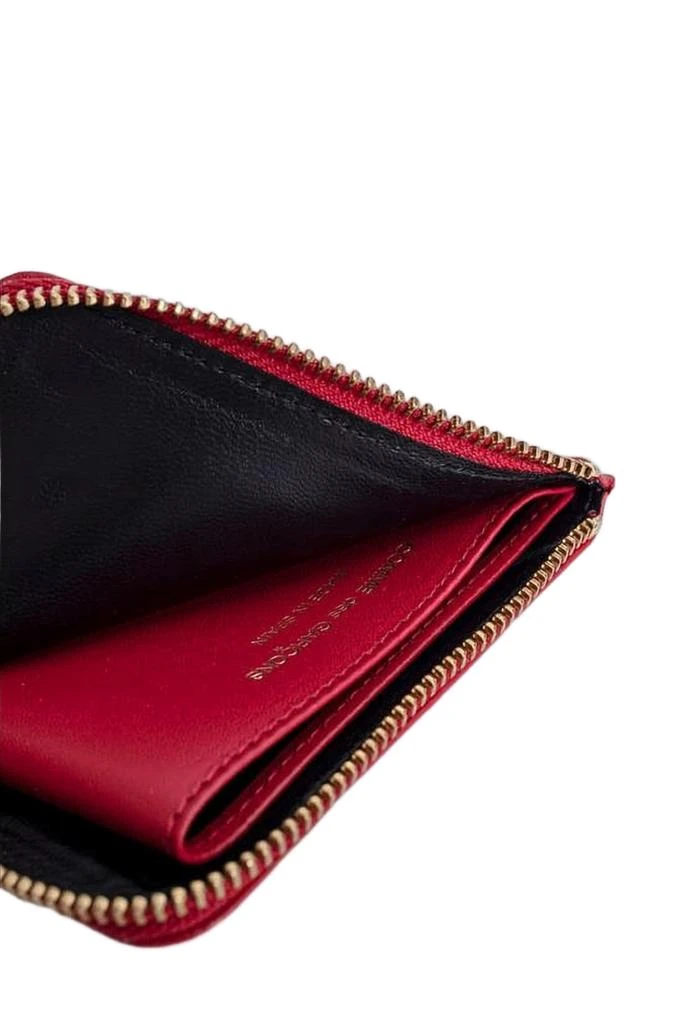 Comme des Garcons Compact Red Leather Wallet 4