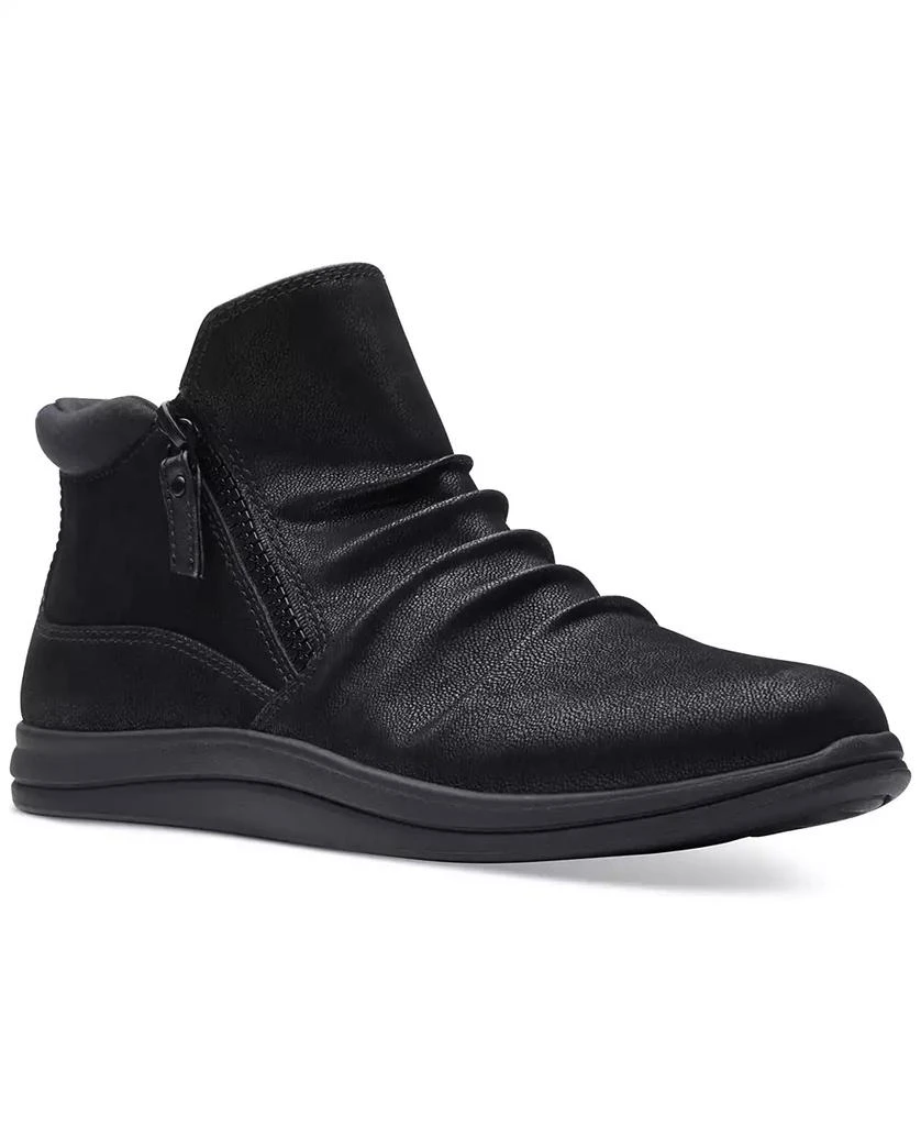 Clarks Women's Breeze Range Ruched Ankle Booties 1