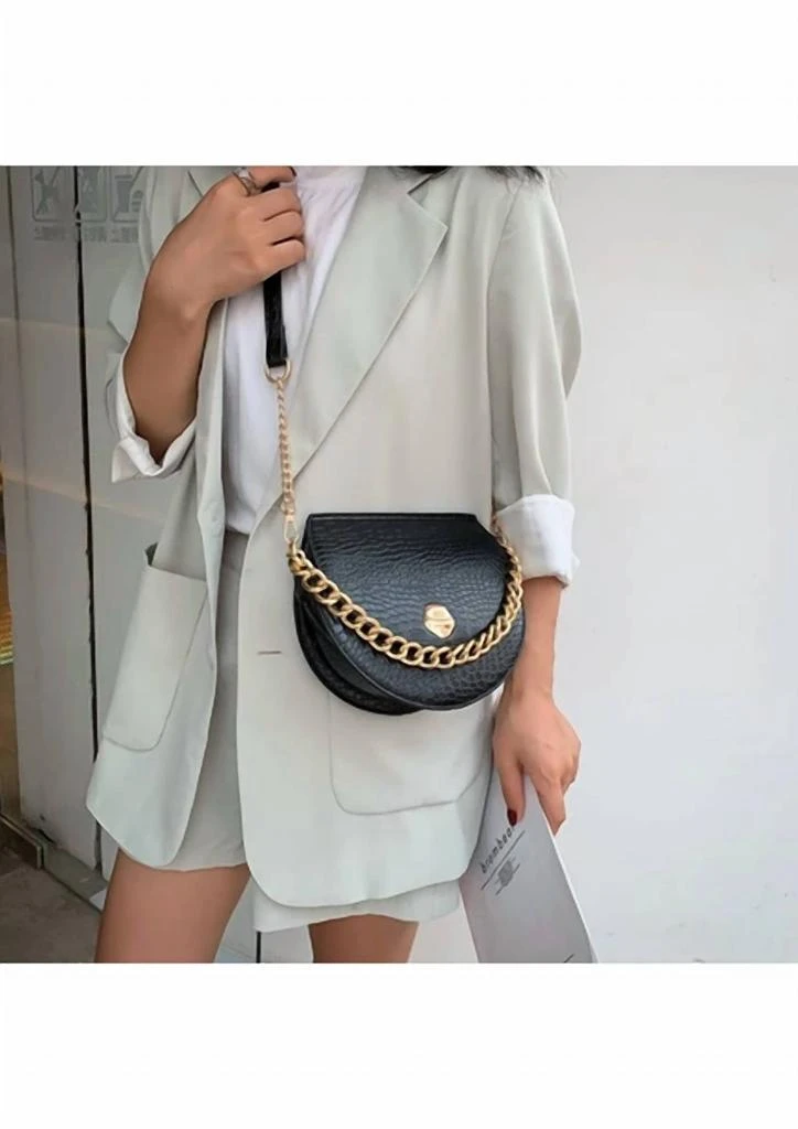 Bags-2-Slay Bags-2-Slay - Women's Mini Gold Chain Round Bottom Crossbody 3