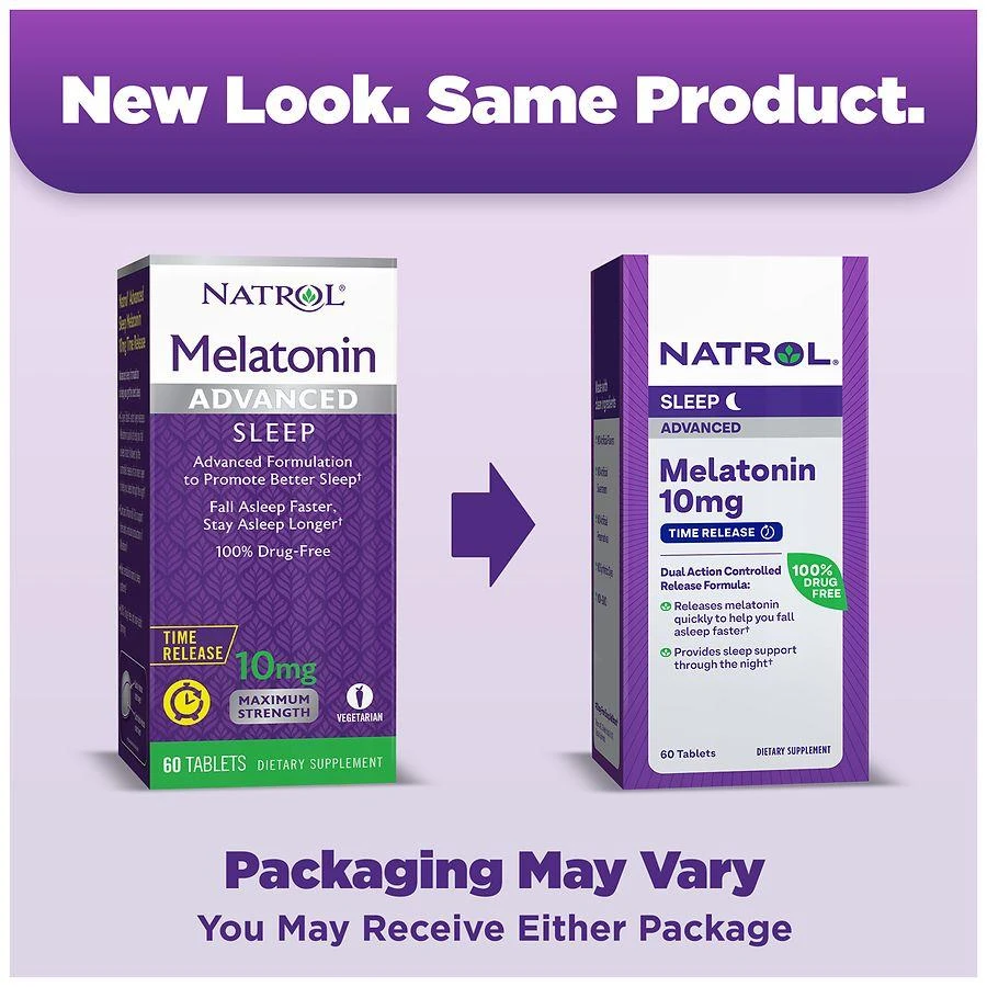 Natrol Advanced Sleep Melatonin 10 mg Dietary Supplement Tablets 2