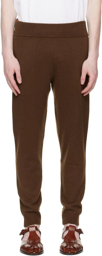 Entire Studios Brown Slim Knit Lounge Pants