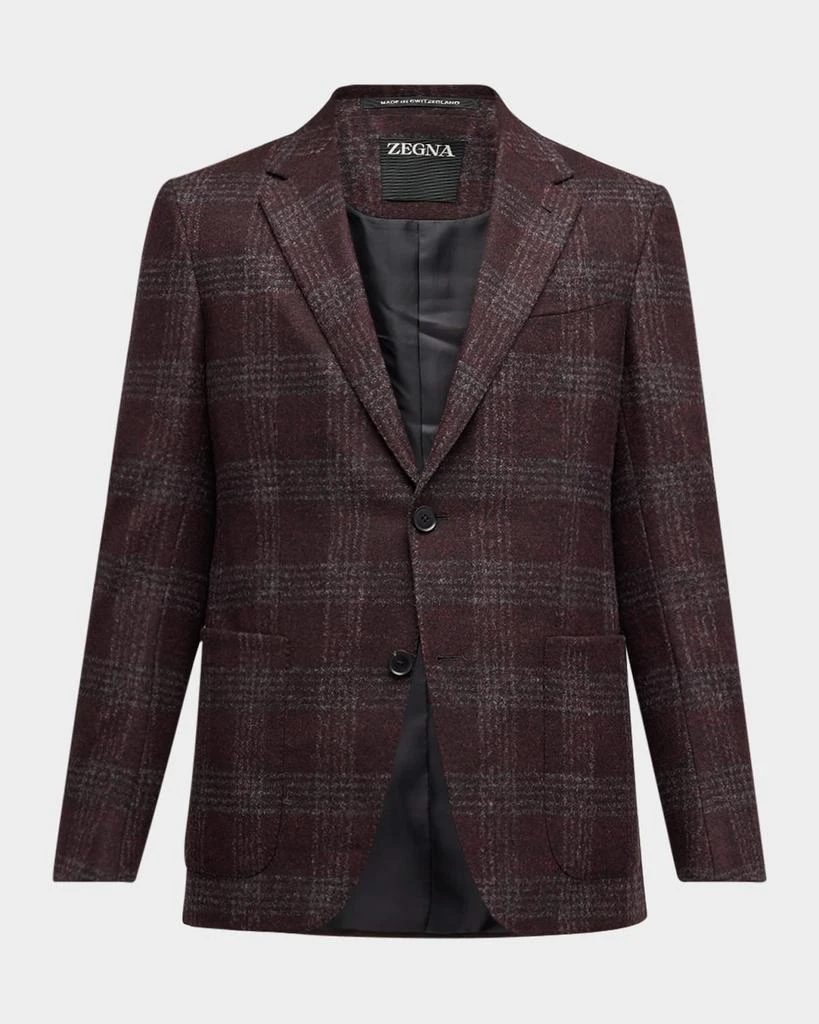 Zegna Men's Wool-Blend Plaid Sport Coat 1
