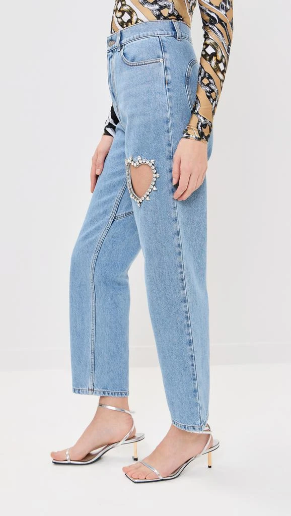 AREA Crystal Heart Jeans 3