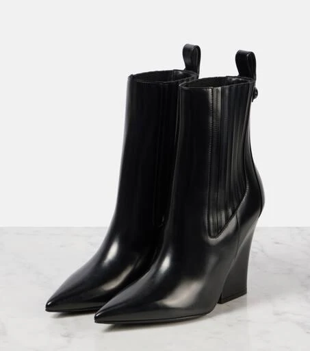 Valentino VLogo Lockette leather ankle boots 4