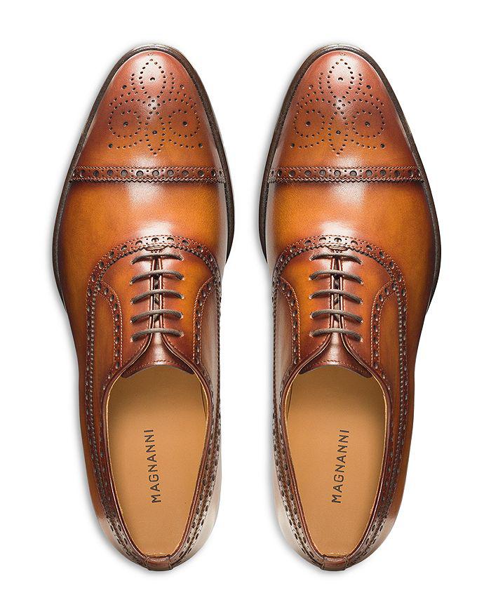 Magnanni Men's Hipolito Lace Up Medallion Cap Toe Dress Shoes - Exclusive