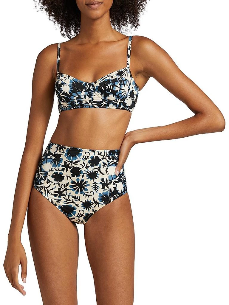 Ulla Johnson Zahara Floral Bikini Top 3