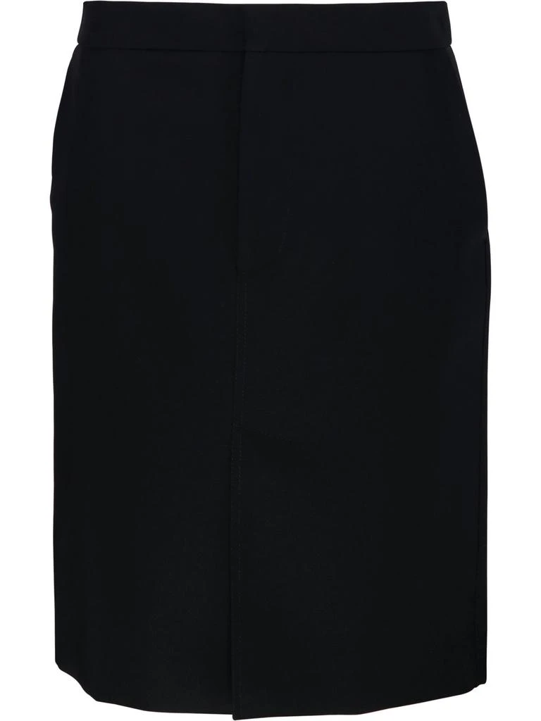 Bottega Veneta Bottega Veneta Slit Detailed Midi Skirt 1