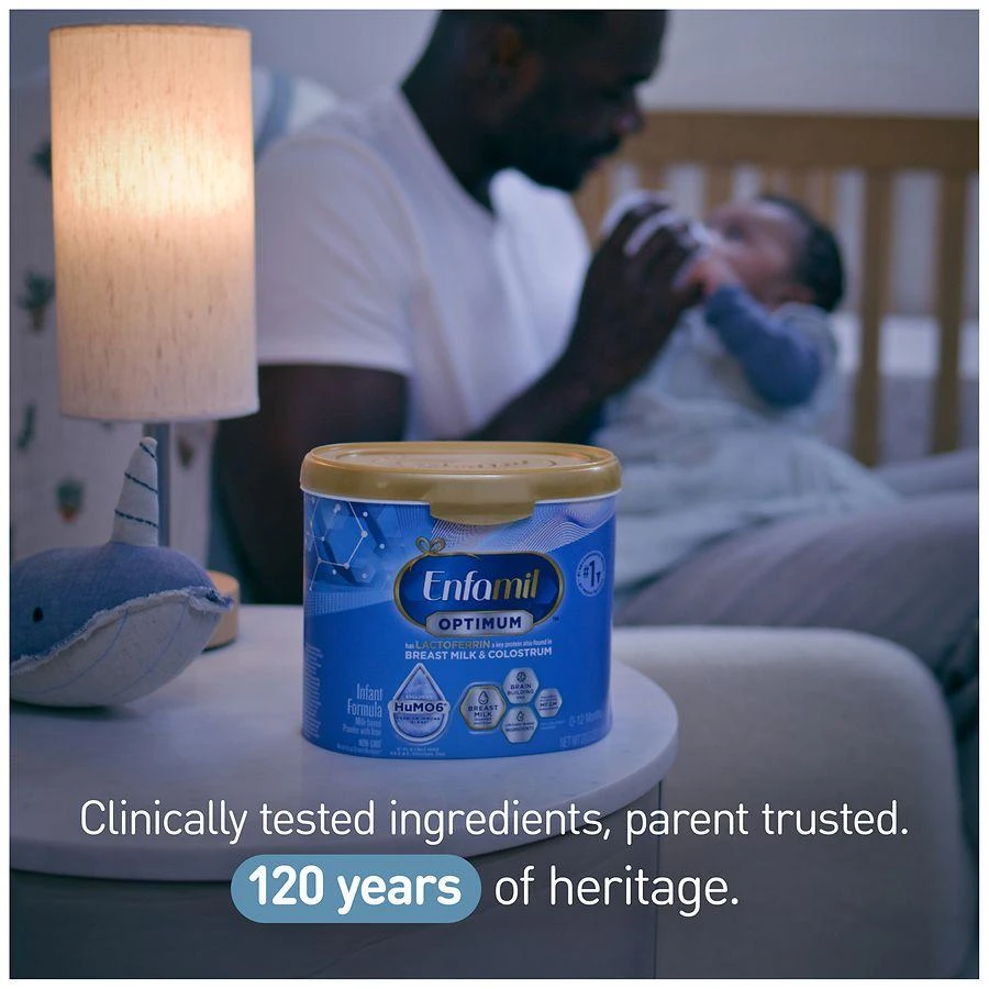 Enfamil Optimum Infant Formula with MFGM & Lactoferrin - Reusable Powder Tub 8