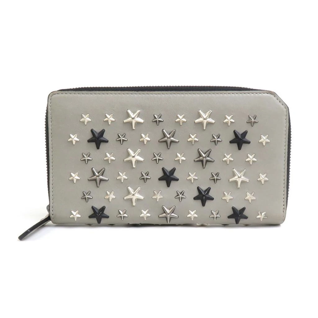 Jimmy Choo Leather Metal Long Wallet (Bi-Fold) (Pre-Owned)