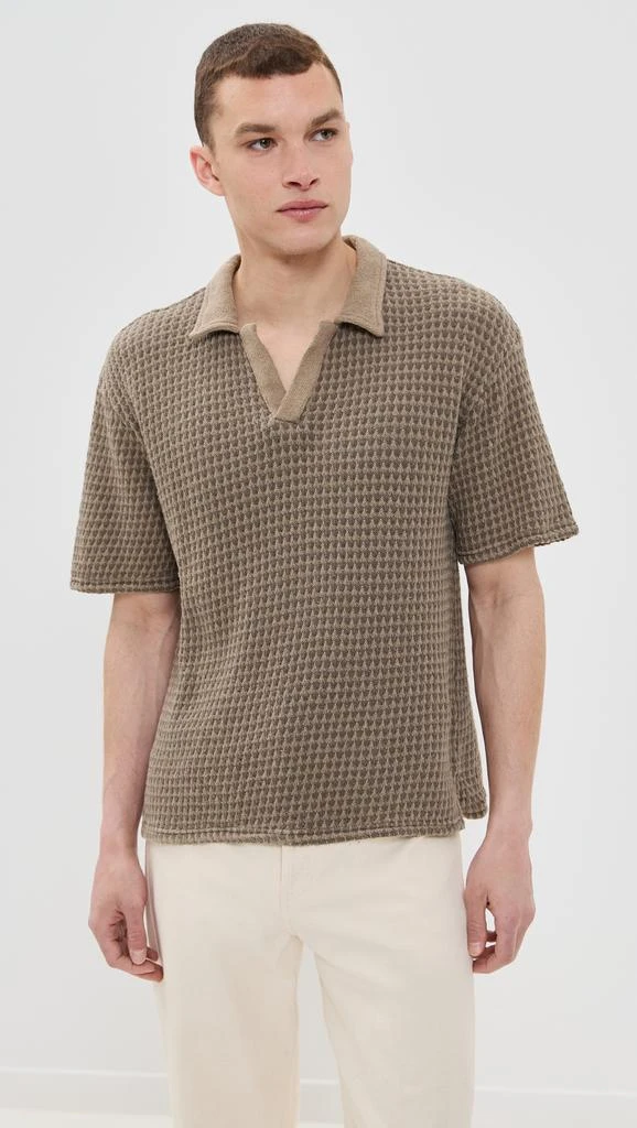 Officine Générale Pele Textured Polo 6
