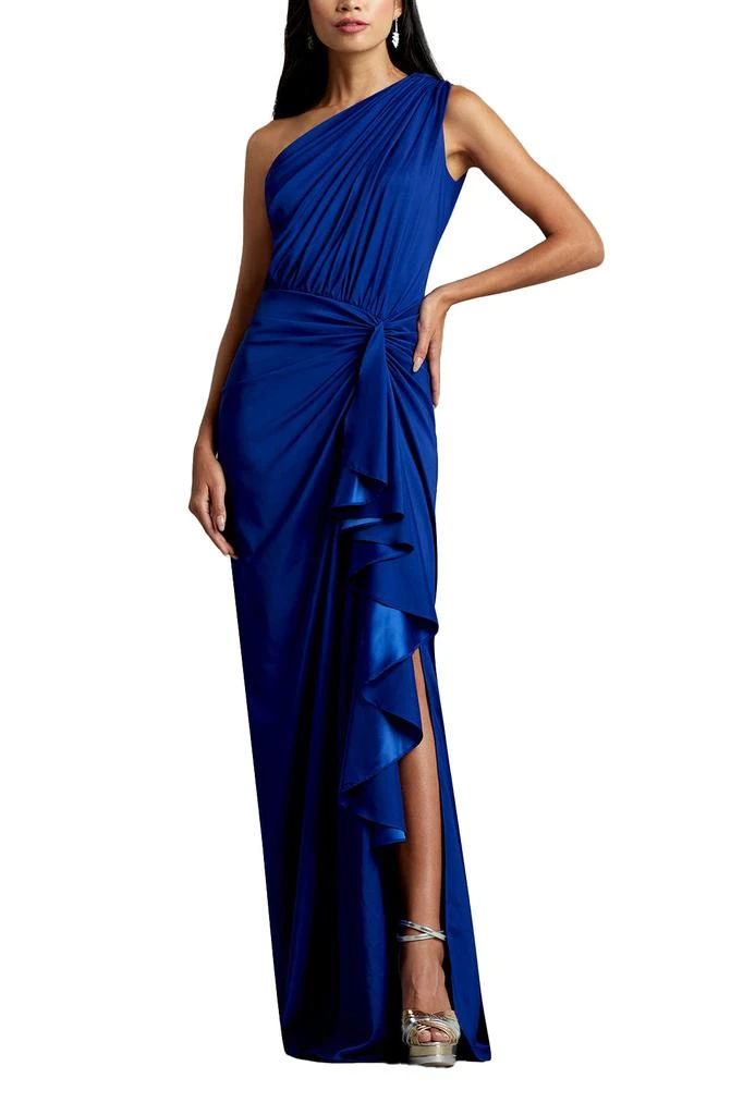 sachin and babi light blue dress Tadashi Shoji Embroidered Lace Gown Sale Tadashi Shoji Cap Sleeve Lace Gown  Online Paillette