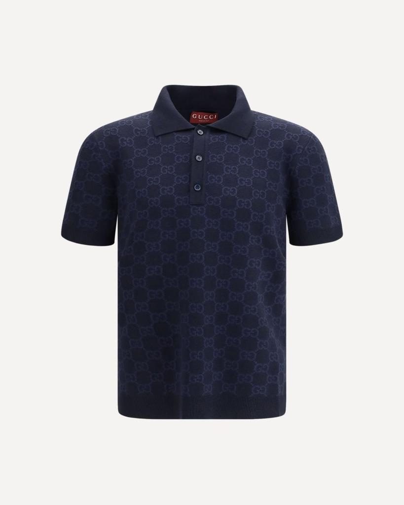 Gucci Maxi Gg Silk & Cotton Polo - Polo Shirts - BeyondStyle