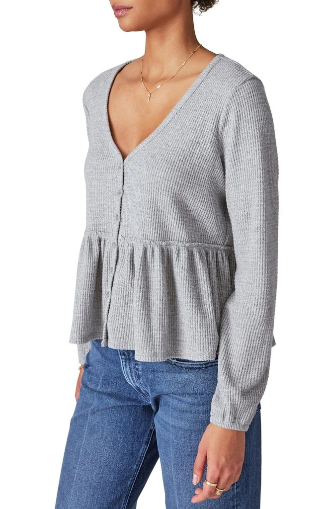 Lucky Brand Cloud Waffle Texture Top 3