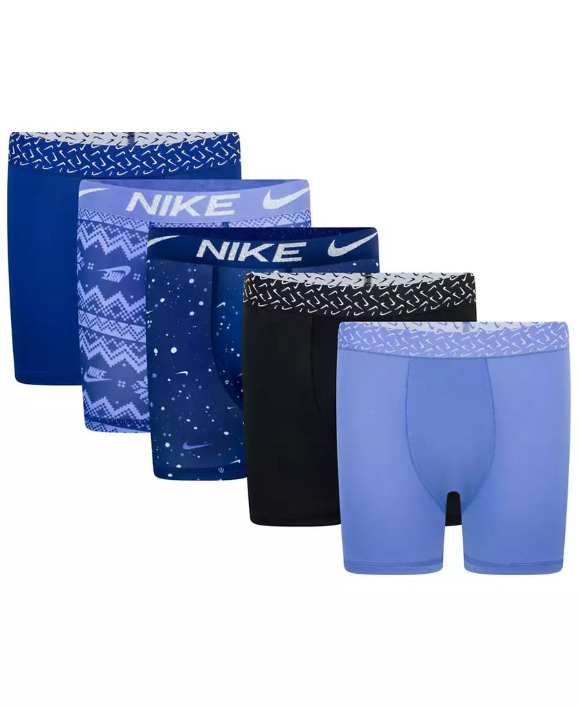 NIKE Big Boys Dri-FIT Polyester Color Holiday Briefs Underwear, 5-Pack