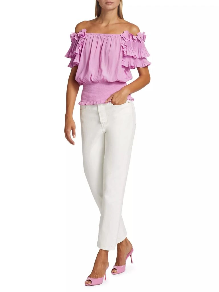 Ramy Brook Braelynn Off-The-Shoulder Appliqué Top 2