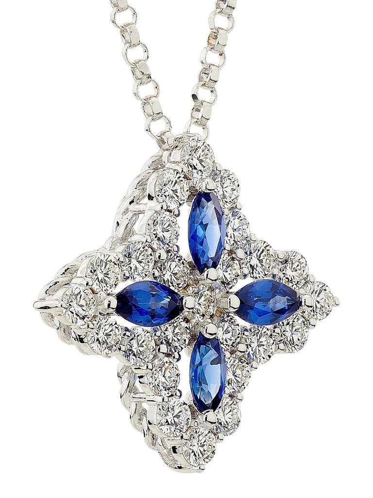 Roberto Coin Diamond Princess 18K White Gold, Sapphire 
0.50 TCW Diamond Necklace 4