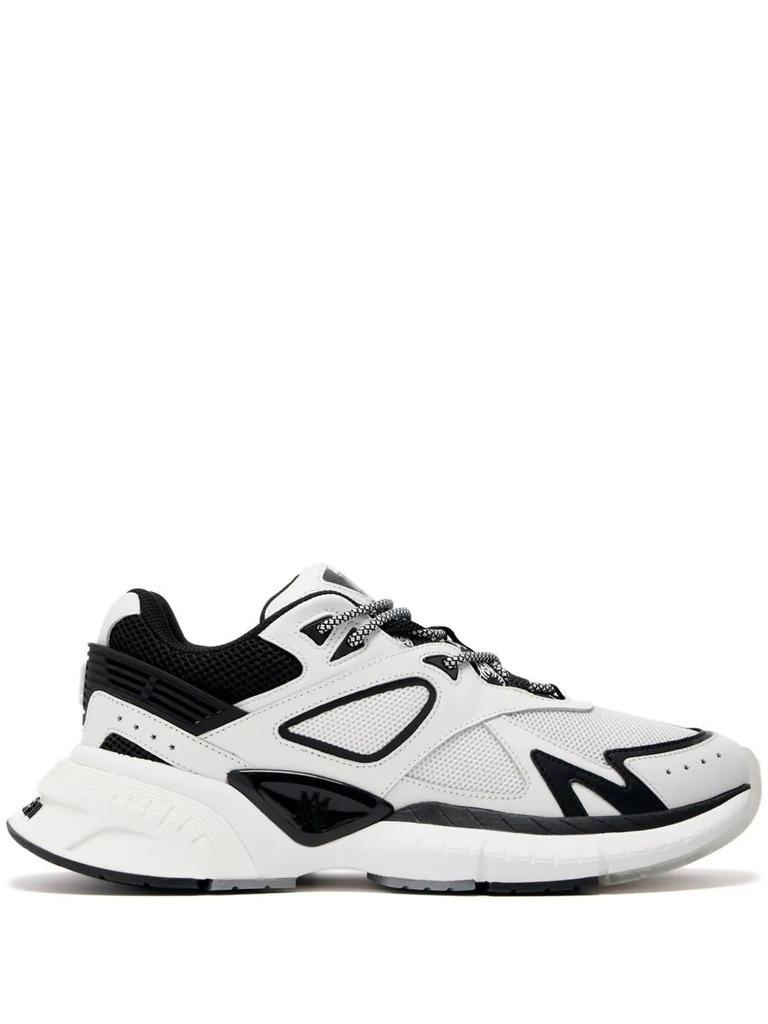 24AW new/AMIRI MAランナースニーカー Sneakers Black Amiri Men's MA-1 Leather & Mesh Low-Top Sneakers | Neiman Marcus