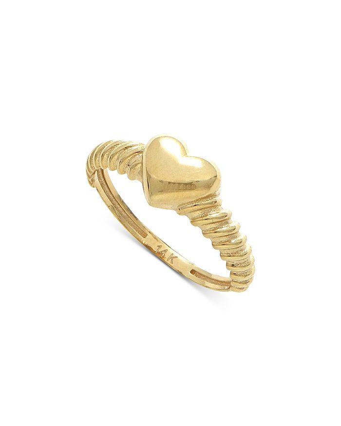 Moon & Meadow 14K Yellow Gold Heart Ring