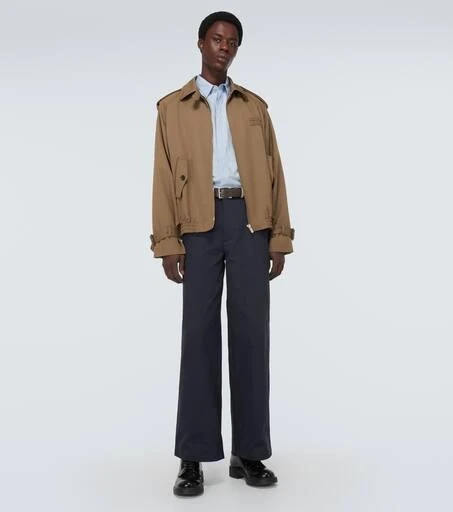Miu Miu Logo wool gabardine blouson jacket 2