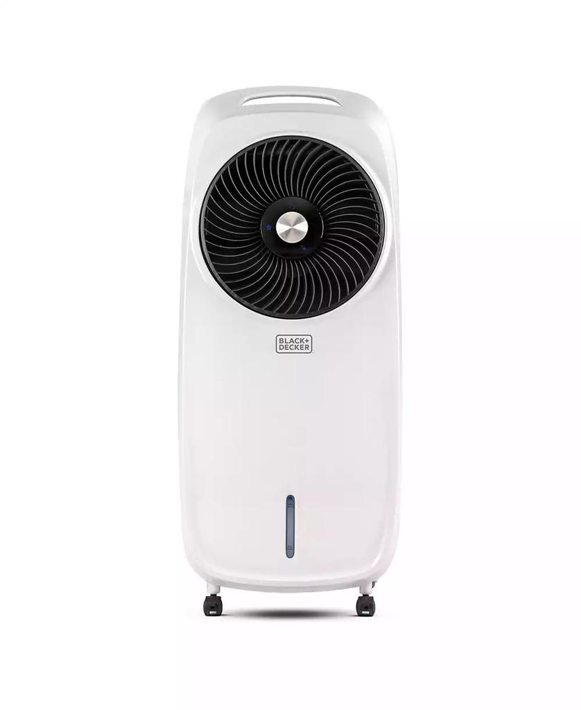 Black & Decker BLACK + DECKER BEAC75 Evaporative Air Cooler - Portable Cooling Fan with LED Display, Remote Control, 2-Gallon Water Tank - Compact and Lightweight Design - 2 Casters and 2 Wheels for Easy Mobility