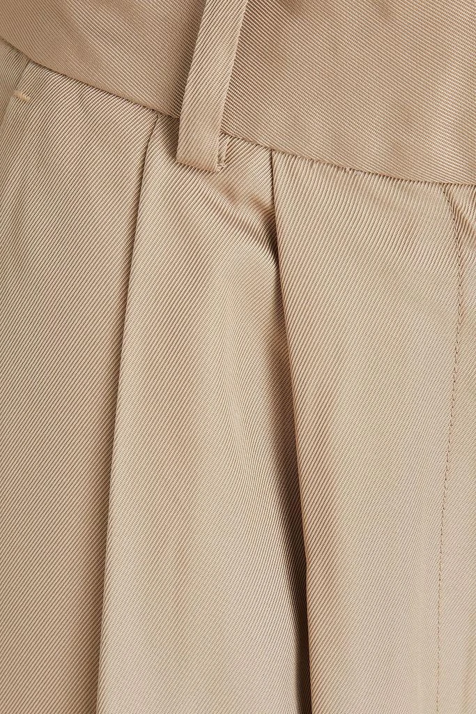 BY MALENE BIRGER Pascali pleated satin-twill wide-leg pants 4