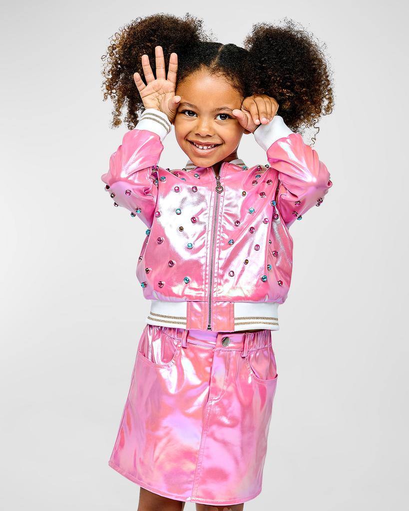 Hannah Banana Girl's Metallic Skirt, Size 4-10
