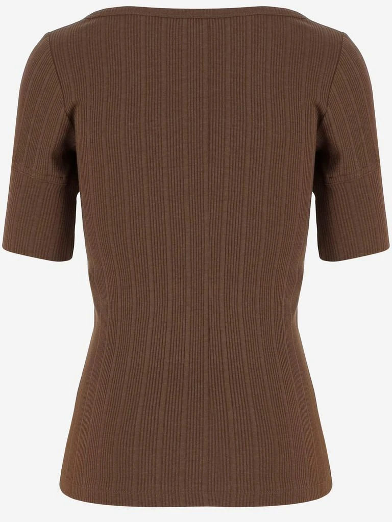 PATOU Patou Ribbed Zip-Front Top 2
