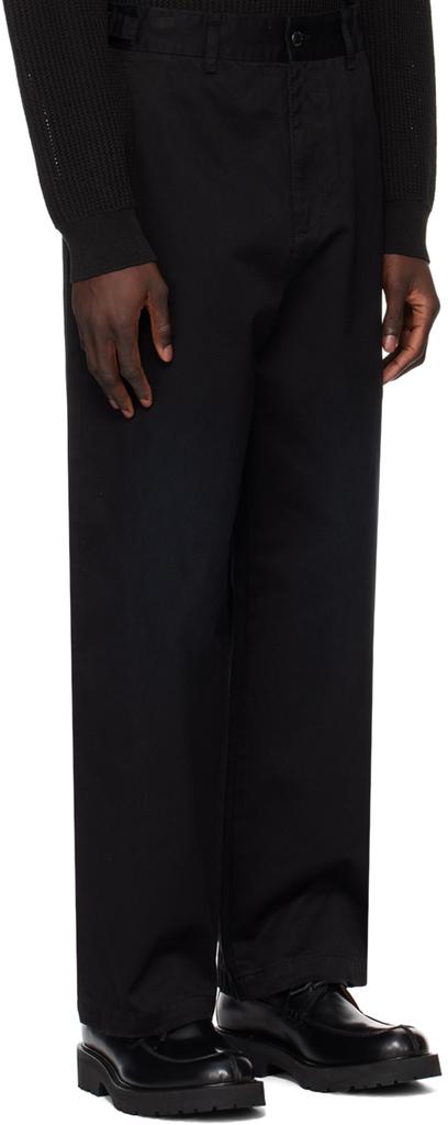 Solid Homme Black Wide Denim Trousers