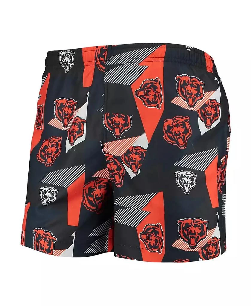 FOCO Men's Navy and Orange Chicago Bears Geo Print Swim Trunks 3