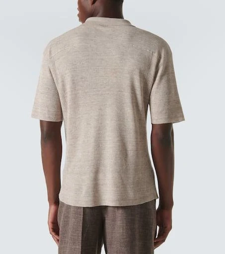 The Row Reggie linen-blend polo shirt 4